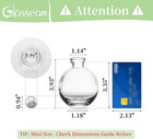 Clear Glass Bud Vase  3pcs set Modern Decorative Small Mini Flowers Vases Short