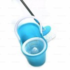 360   Rotating Head Easy Spin Dry Floor Mop Bucket   2x Head Microfiber Spinning