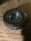 Vintage Firestone Super Sport Wide Oval Embossed Glass Tire Ashtray 6 X 2 Inches