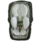 Hudson Baby Unisex Baby Car Seat Body Support Insert  Gray Gingham  One Size