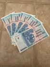          Lot Of 5 - 100  Authentic Zimbabwe 100 Trillion Dollar Currency  Unc