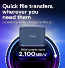 Crucial X10 1tb Portable Ssd 2100mb s Usb 3 2 Waterproof External Drive