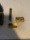 Gillette Fat Handle Tech Black   Gold Polished Cleaned Vintage Safety Razor
