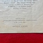 1896 Custer s Last Battle Pamphlet Arthur Koenig Anheuser-busch  1st Edition