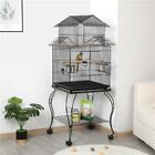 55  Triple Roof Top Large Bird Cage For Parrot Cockatiel Parakeet Conure Caique