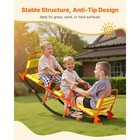 Kids Seesaw 200 Lbs Capacity Metal Rocking Teeter Totter With Handles