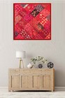 Hand Embroidered Living Room Art D  cor Vintage Beaded Wall Hanging Tapestry 40 