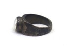 Oxidized Vintage Sterling Silver Ring Size 5 Us Natural Pearl Gemstone