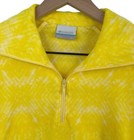 Columbia Women Xs Arctic Air Printed 1 4 Zip Fleece Pullover Jacket Yellow