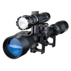 Hunting Sniper Rifle Tactical Optics Scope 3-9x40 With Laser Torch Red Pinty