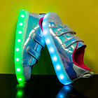 Kids Glowing Sneakers Led Light Up Shoes Usb Flashing Sneakers For Toddler Kids