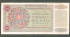 1940 Slovakia 1000 Korun   P-13s   Specimen   King Sviatopluk  extremely Fine