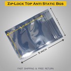 100 X Anti Static Shielding Esd Bags 3 5 X 5  Inch Zip Reclosable Seal