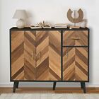 35  Mid Century Modern Sideboard Buffet Storage Cabinet With 3 Doors   Drawer Us