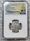 1618 Full Date Cob 2 Reales Concepcion Shipwreck Ngc Certified W  Coa  v846