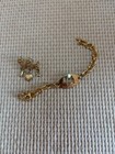 Used Pre-owned Goldtone Costume Jewelry Bracelet And Pin Scottie Scotty