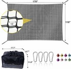 Climbing Net For Kids - 14 8ft X 9 9ft Double Layers Heavy Duty Playground Safet
