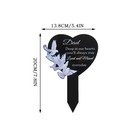 Memorial Iron Grave Marker Cemetery Garden Stake Memorial Plaque Gar Decor