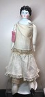 17 5    Antique Porcelain German Made China Head Lowbrow Doll New Limbs   sa