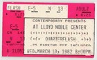 Vintage 1982 Quarterflash Tommy Tutone Concert Ticket Stub Norman Ok
