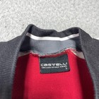 Castelli Jacket Mens Large Red Colorblock Fleece Lined Cycling Full Zip Jersey