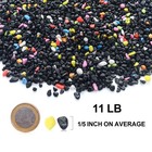 11lb Multicolor Aquarium Gravel Black Small Rocks Fish Tank Decor Garden Land   