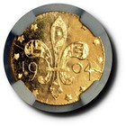 1904 Mo H-61-310  1 4  Louisiana Purchase Expo Gold 10-stars Ngc Ms66dpl