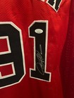 Dennis Rodman Signed Xl Chicago Bulls Jsa Auth Auto