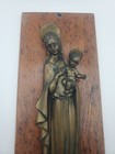 Vintage  Madonna And Child Jesus Wall Hanging Plaque - Plastic pvc rubber