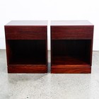 Mid Century Danish Modern Nightstands End Side Table Rosewood Vm Mobler 2 Drawer