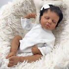 20  Black Reborn Baby Doll Real African American Baby Girl Full Body Soft Vinyl 