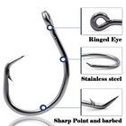 50pcs Jumbo Inline Circle Hook 6 0 -28 0  Sharks Saltwater Hooks Large Hooks 