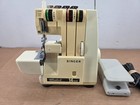 Vintage Singer Ultralock 14u32 3-thread Sewing Machine With Pedal  Tested  Works