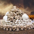 40pcs Mini Halloween Skulls  Resin Skeleton Heads For Party Decorations   0 8
