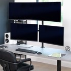 Vivo Triple Computer Monitor Desk Mount  1 Ultrawide To 49   2 Standard To 27 