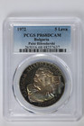 Bulgaria 5 Leva Paisi Hilendarski Pcgs Silver Coin 1972 Pr68dcam Toned