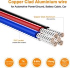 10 Gauge Automotive Power And Ground Wire Kit  30ft Black red Cable