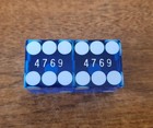 M Casino Dice Las Vegas Nv Matched Set Lucite Blue Color  4769  very Rare 