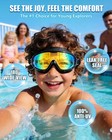 Swim Goggles For Kids Youth 3-14     2 Pack Wide Frame Anti-fog Anti-uv Clear V   