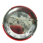 Vintage Pinback Button Pin Fire Quotation Novelty Sayings Red Black White 2 