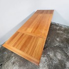 Vintage Mid Century Danish Modern Expandable Leaf Dining Dining Table