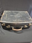 Vintage Art Deco Travel Vanity Set Green Celluloid Grooming Case Mirror Brush