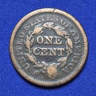 1850 Braided Hair Large Cent 1c  - 786
