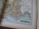1917 Italian Map Of France Nice Display Art