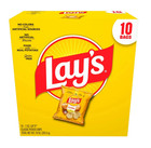 Lay s Classic Potato Snack Chips  1 Oz Bags  10 Count Multipack