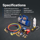 4cfm Hvac Vacuum Pump Kit 1 3hp W  Ac Manifold Gauge Set R134a R410a R22 4-way