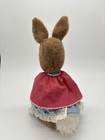 Vintage Eden Mrs Rabbit Plush Stuffed Animal 15    1980s Beatrix Potter  read  