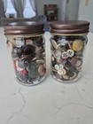  Two 12 Ounce Jars Of Vintage Buttons