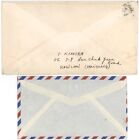 Hong Kong 1966   1969 Air Covers  one P  Matter  To Japan W qe 25c Or 50c Solo
