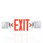 3 Pack Red Led Exit Sign Emergency Light - Dual Led Lamp Abs Fire Resistance Ul